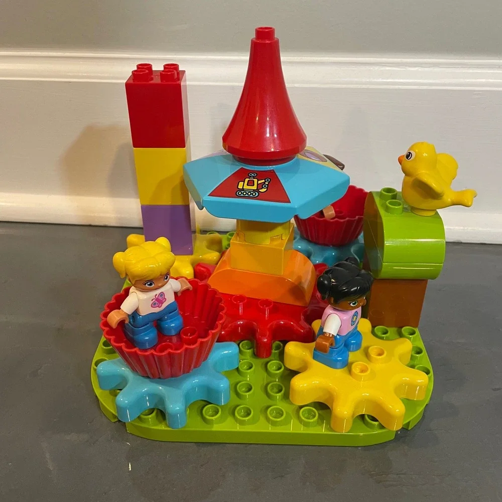 LEGO DUPLO My First Carousel 10845 Spinning Gears Building Set Complete